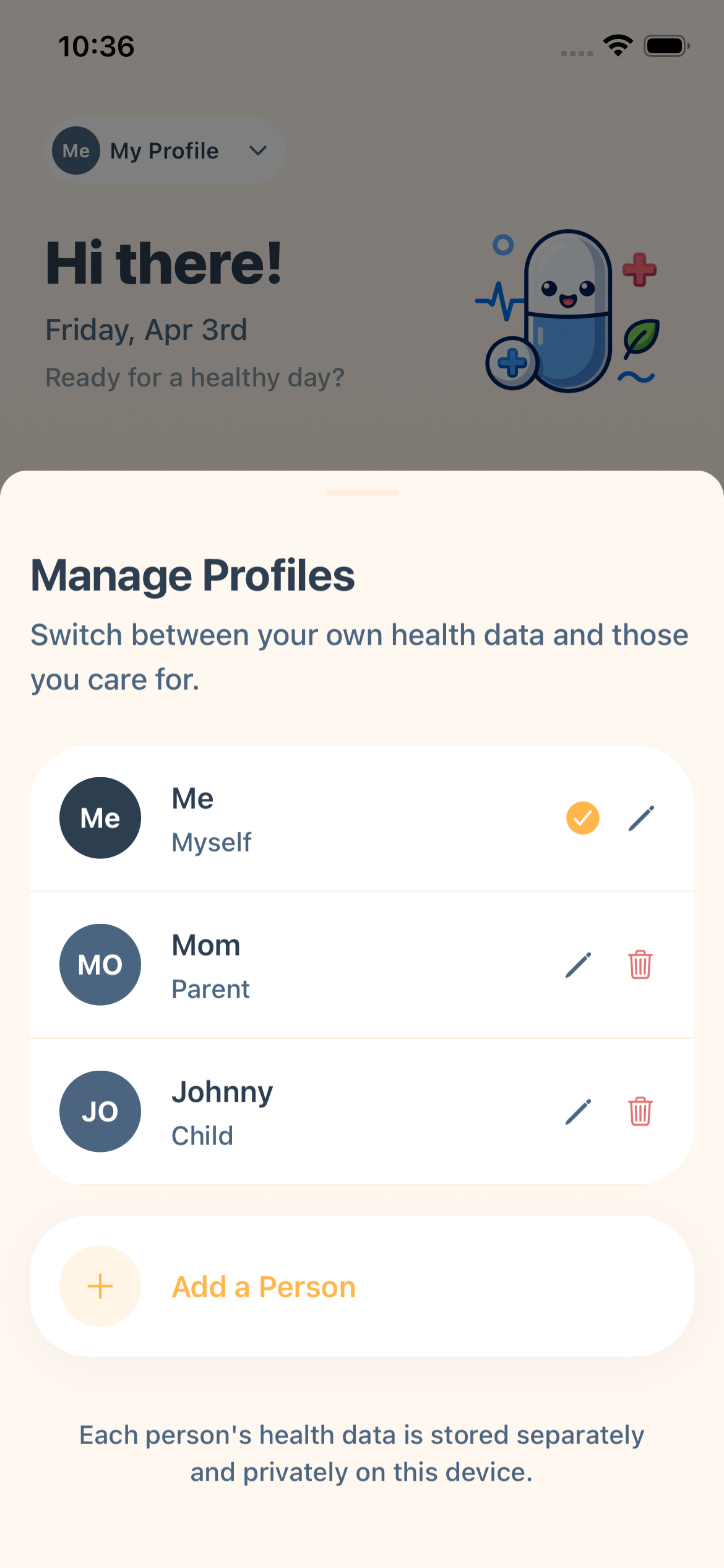 Doso profile management