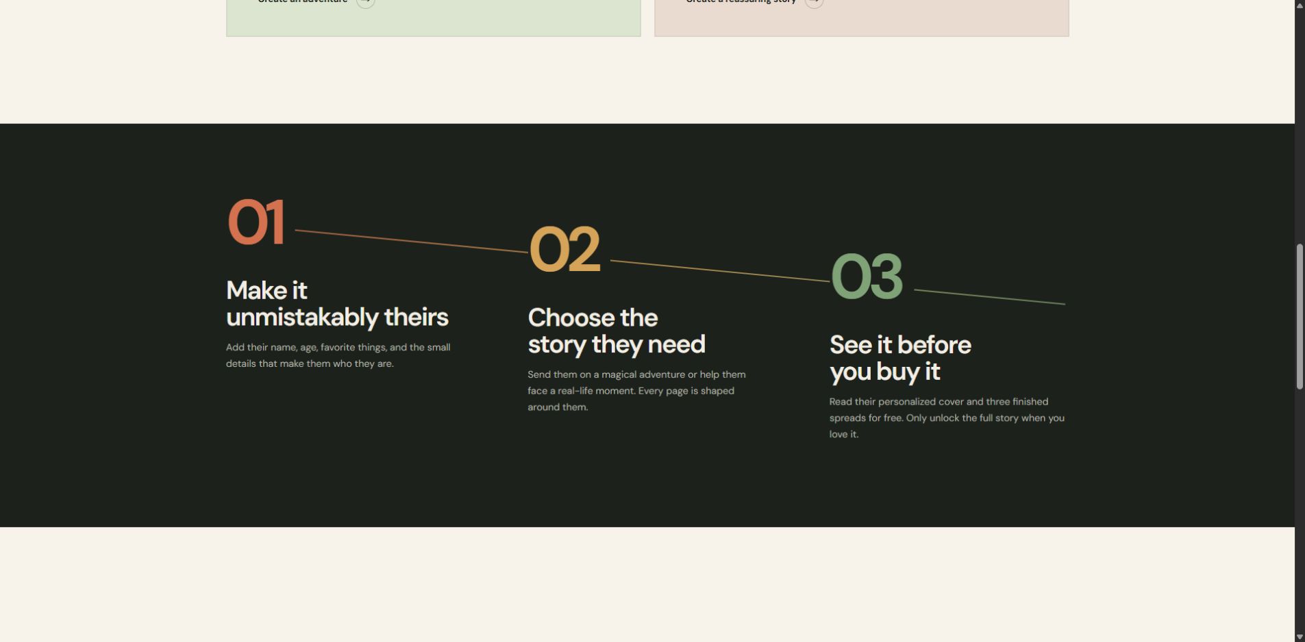 How creating a personalized Just Mine book works
